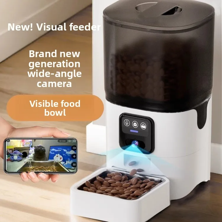 Новая умная кормушка для домашних животных, широкоугольная кормушка для видео, Bluetooth-соединение, автоматическая доставка корма для кошек и собак
Новая умная кормушка для домашних животных, широкоугольная кормушка для видео, Bluetooth-соединение, автоматическая доставка корма для кошек и собак