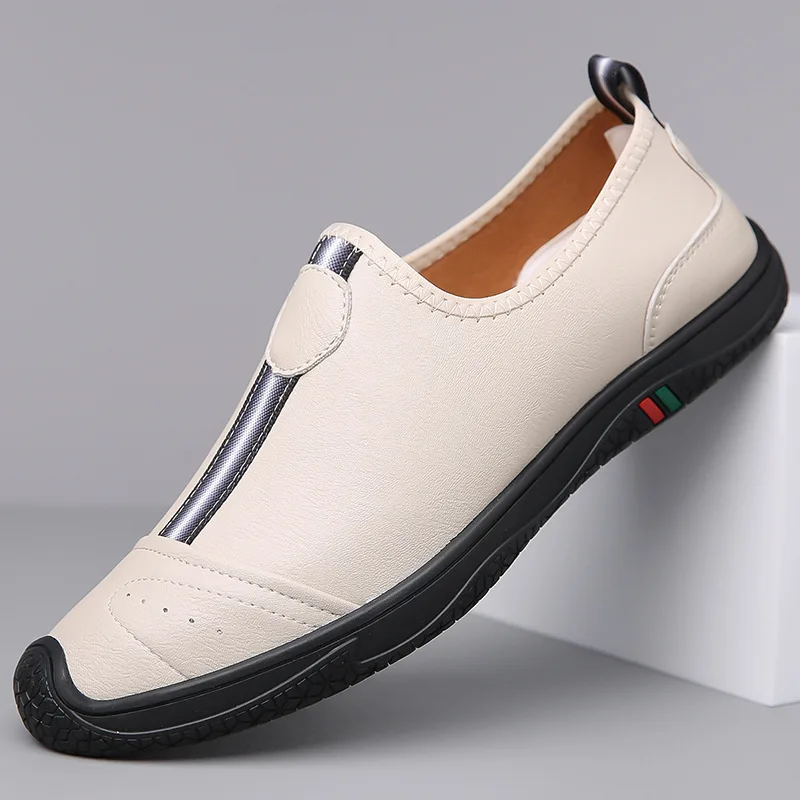 New Men Casual Shoes Fashion PU Leather Men Shoes Retro British Style Slip-on Loafers Men's Comfort Outdoor Flats Handmade Shoes
New Men Casual Shoes Fashion PU Leather Men Shoes Retro British Style Slip-on Loafers Men's Comfort Outdoor Flats Handmade Shoes
