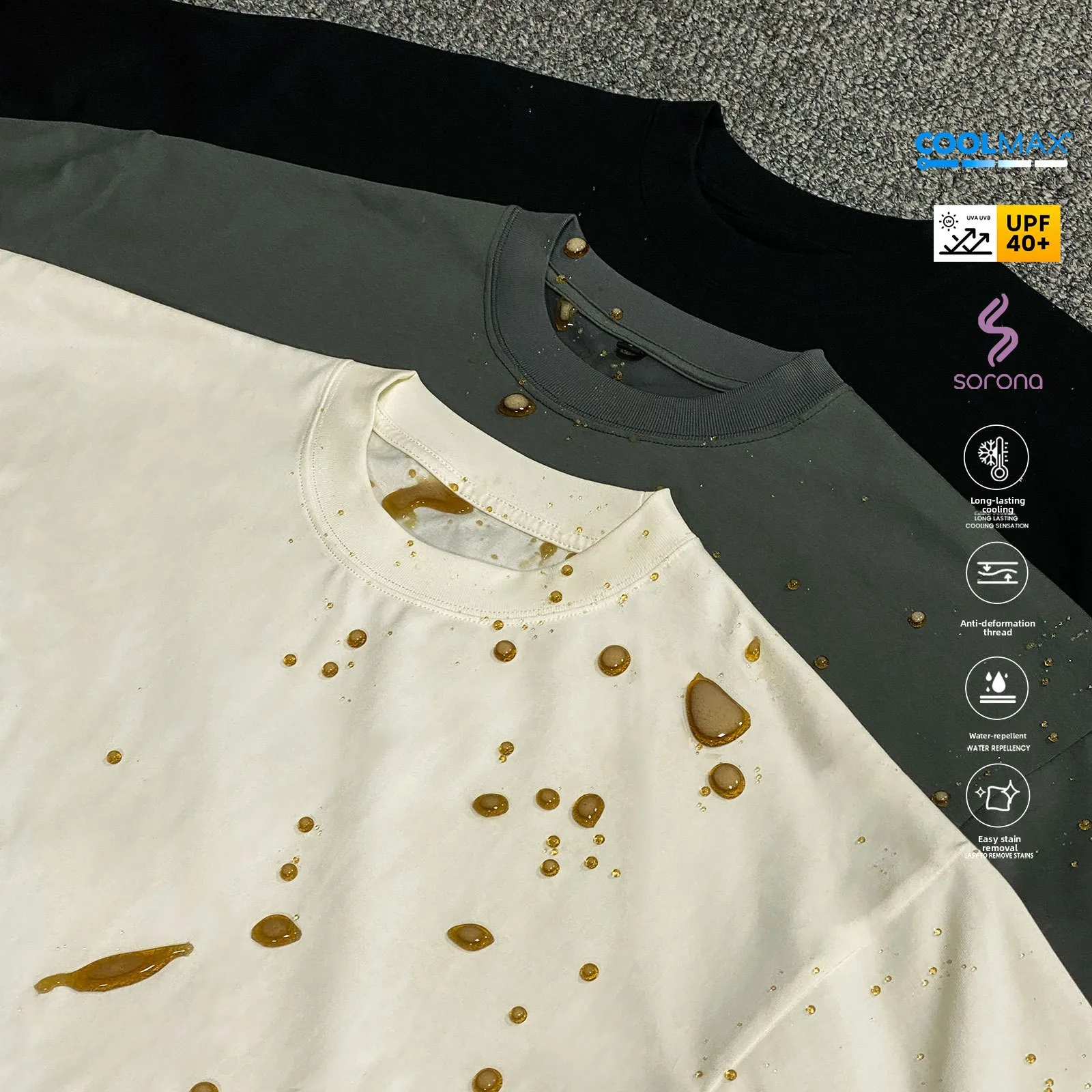 Футболка Coolmax из полиэстера: водостойкая, с защитой от УФ-излучения, свободного кроя, повседневная, без рукавов, с круглым вырезом, без застежек
Футболка Coolmax из полиэстера: водостойкая, с защитой от УФ-излучения, свободного кроя, повседневная, без рукавов, с круглым вырезом, без застежек