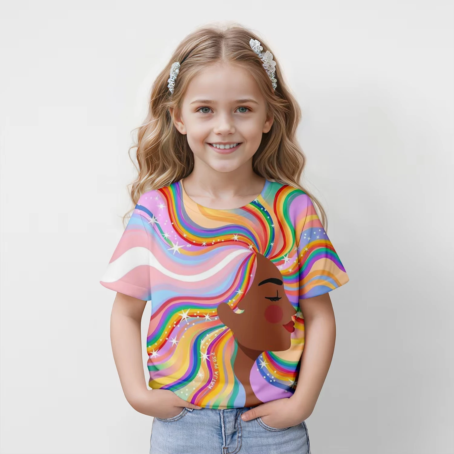 Girl Clothes Fashionable Cartoon Summer Children's T-Shirt Trendy Short Sleeve Tops 3D Print Comfortable Cute Boy Girl T-Shirts
Girl Clothes Fashionable Cartoon Summer Children's T-Shirt Trendy Short Sleeve Tops 3D Print Comfortable Cute Boy Girl T-Shirts