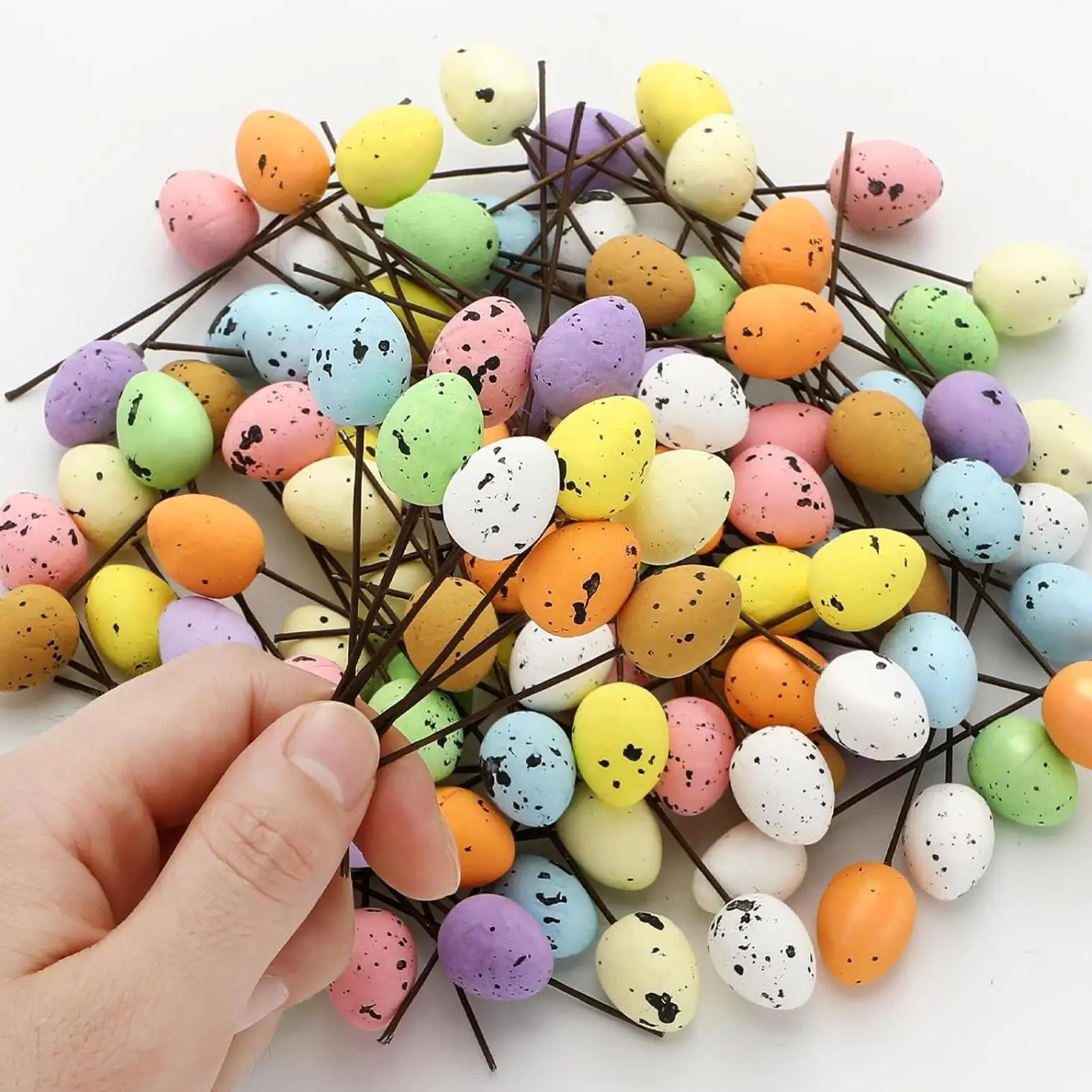 100Pcs Foam Easter Eggs Happy Easter Decorations Eggs Craft Kids Gift Favor Home Decor Easter Party for Vase Wreath Garland
100Pcs Foam Easter Eggs Happy Easter Decorations Eggs Craft Kids Gift Favor Home Decor Easter Party for Vase Wreath Garland