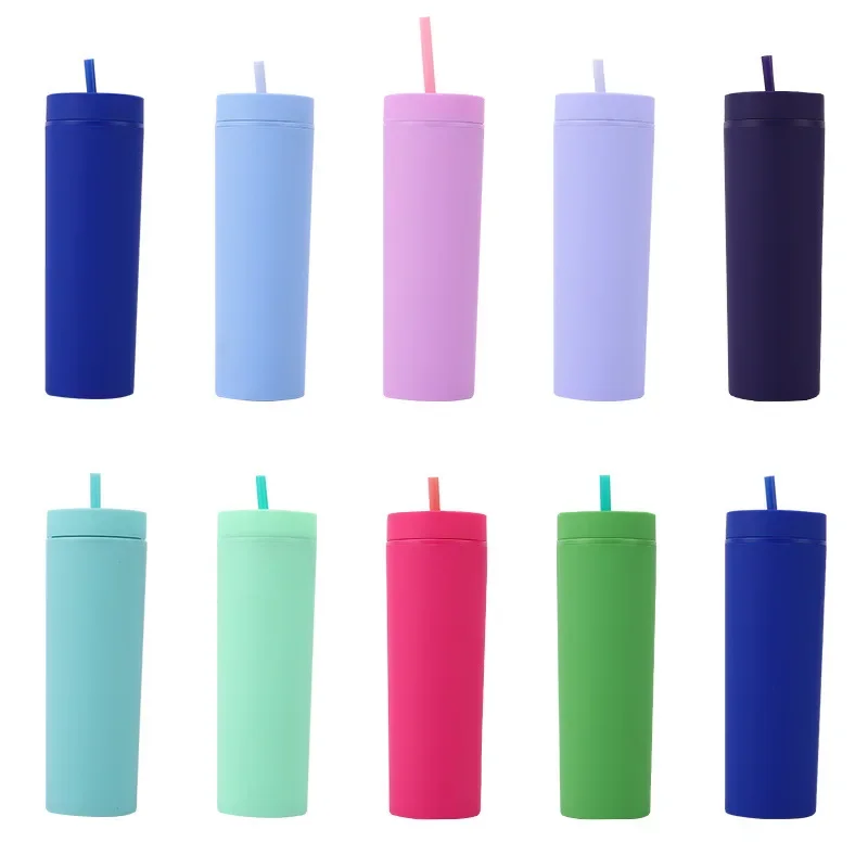 16oz Slim Acrylic Tumbler Double Wall Insulated Leakproof Water Bottle with Straw Reusable for Outdoor Sports Travel Water Cups
16oz Slim Acrylic Tumbler Double Wall Insulated Leakproof Water Bottle with Straw Reusable for Outdoor Sports Travel Water Cups