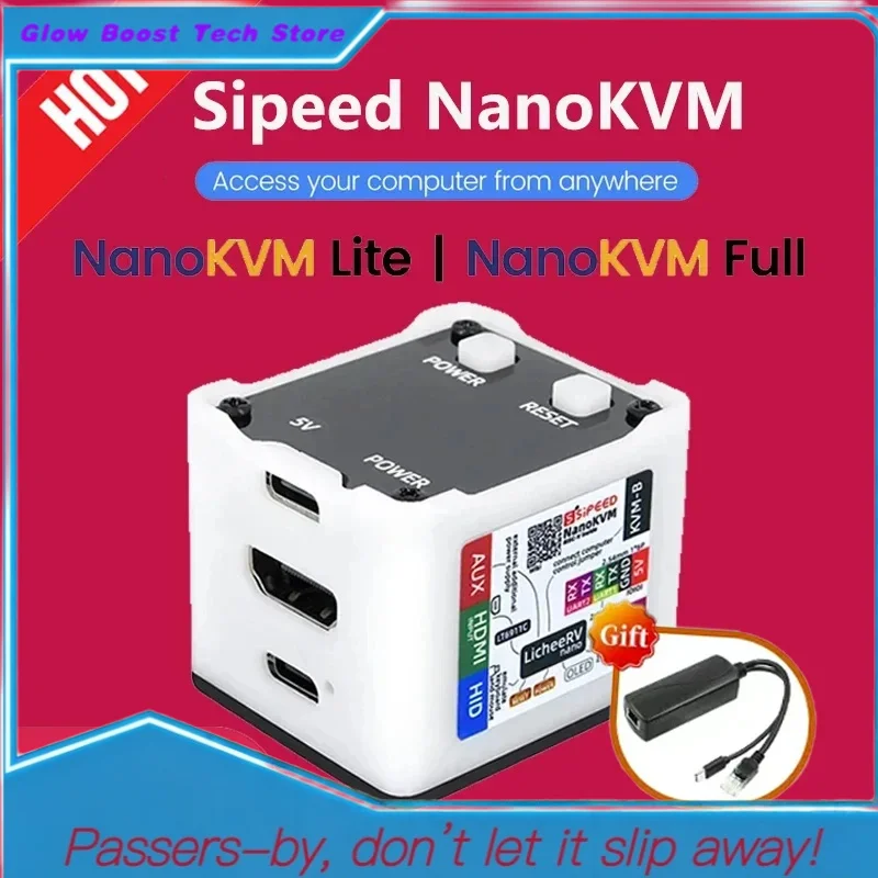 Glow Sipeed NanoKVM PiKVM Control Operation And Maintenance Server Raspberry Pi Remote Serial Port Lichee
Glow Sipeed NanoKVM PiKVM Control Operation And Maintenance Server Raspberry Pi Remote Serial Port Lichee