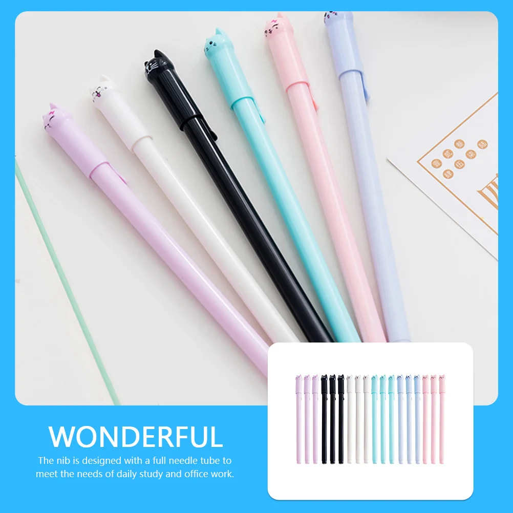 18pcs Cats Ballpoint Pens Kawaii Multi-Function Wear-Resistant Writing Smooth Office School Supplies Adorable Sign Pens
18pcs Cats Ballpoint Pens Kawaii Multi-Function Wear-Resistant Writing Smooth Office School Supplies Adorable Sign Pens