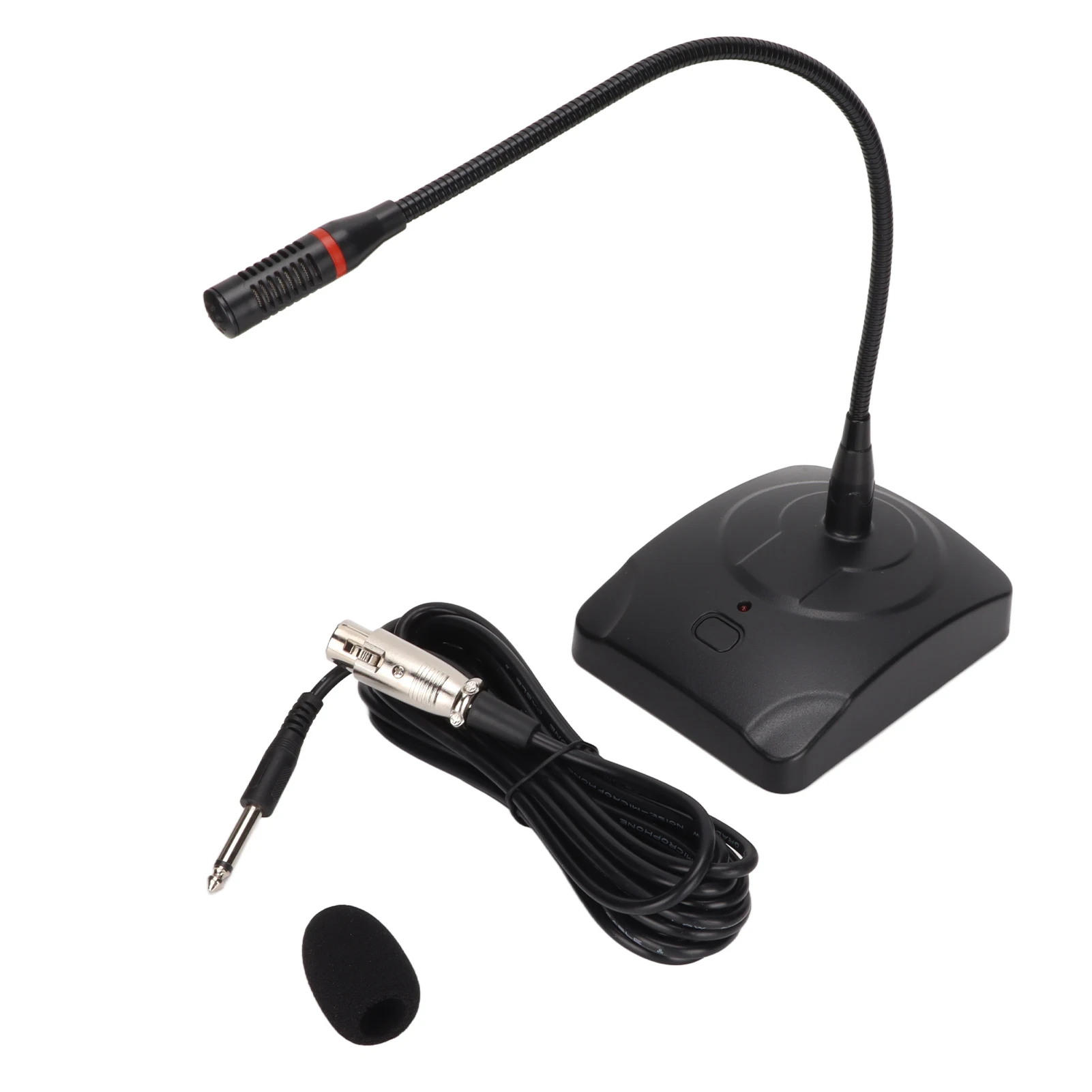 Desktop Gooseneck Microphone LED Indicator Gooseneck Microphone with Light for Speeches for Conferences for Broadcast Recording
Desktop Gooseneck Microphone LED Indicator Gooseneck Microphone with Light for Speeches for Conferences for Broadcast Recording
