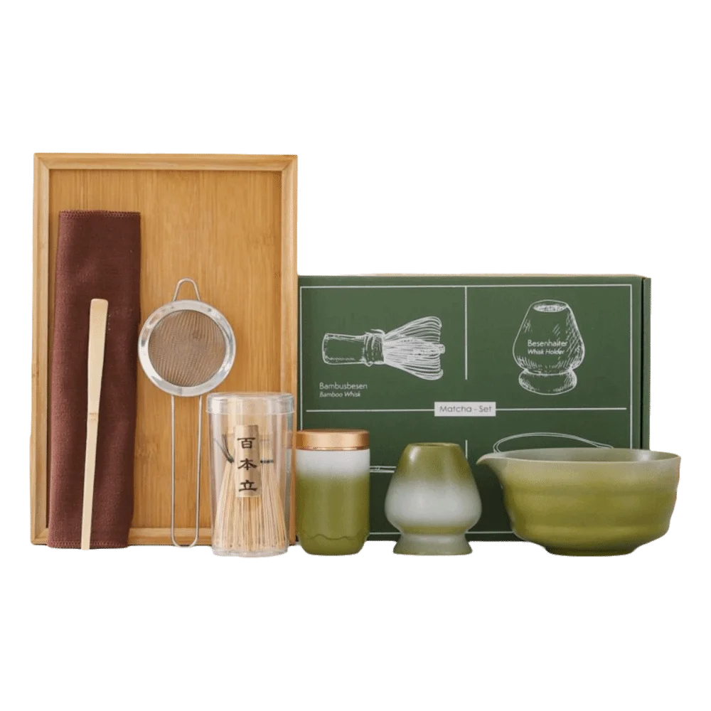 Ceramic Bamboo Japanese Matcha Tea Set Matcha Whisk Holder Reusable Matcha Making Kit Matcha Bowl Whisk Teaspoon Tea Sets 
Ceramic Bamboo Japanese Matcha Tea Set Matcha Whisk Holder Reusable Matcha Making Kit Matcha Bowl Whisk Teaspoon Tea Sets