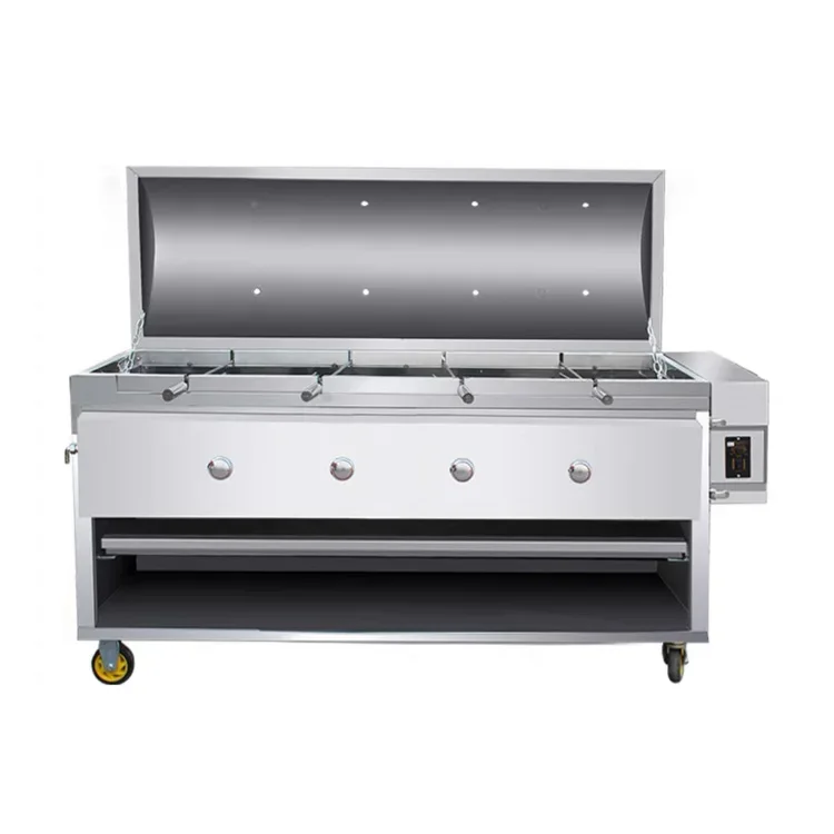 #For 4 head gas smokeless oven roast leg of lamb Roast chicken commercial indoor outdoor
#For 4 head gas smokeless oven roast leg of lamb Roast chicken commercial indoor outdoor