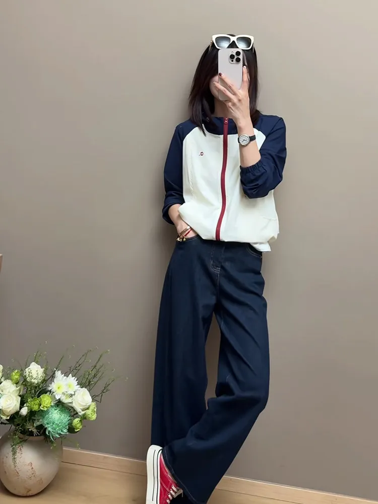 Korean Style Loose Fit Color Block Hooded Short Outerwear Women's Summer New Casual Top Breathable Thin Material Long Sleeve
Korean Style Loose Fit Color Block Hooded Short Outerwear Women's Summer New Casual Top Breathable Thin Material Long Sleeve