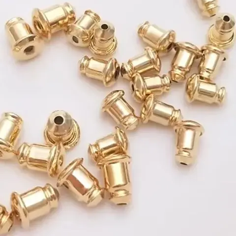 14K Gold Plated Bullet silicone ear plug ear pin ear press DIY earring accessories
14K Gold Plated Bullet silicone ear plug ear pin ear press DIY earring accessories