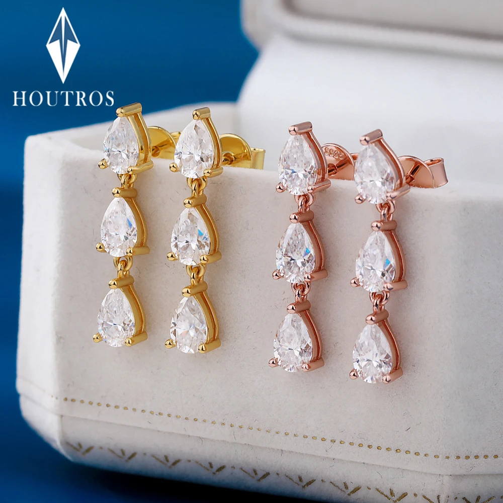 3 Stones Pear Cut Moissanite Stud Earrings Certified 925 Sterling Silver Waterdrop Diamond Drop Earring for Women Jewelry Gift
3 Stones Pear Cut Moissanite Stud Earrings Certified 925 Sterling Silver Waterdrop Diamond Drop Earring for Women Jewelry Gift