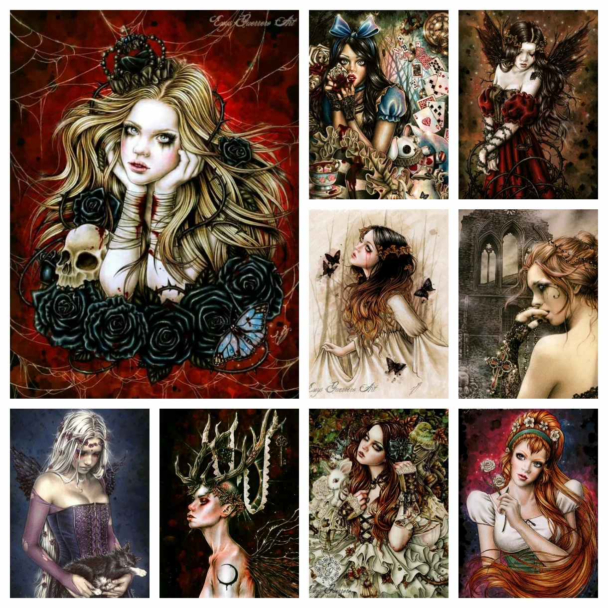 5D Gothic Dark Gir Painting Diamond Embroidery Kits Vampire Woman Witch Cross Stitch Mosaic Picture Full Drill Crystal Art Decor
5D Gothic Dark Gir Painting Diamond Embroidery Kits Vampire Woman Witch Cross Stitch Mosaic Picture Full Drill Crystal Art Decor