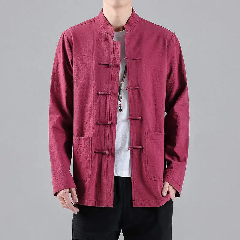 Men's Cotton Linen Shirt Chinese Style Buttoned Tang Suit Qing Dynasty Zhongshan Suit Vintage Top Coat Spring Citywalk Wear
Men's Cotton Linen Shirt Chinese Style Buttoned Tang Suit Qing Dynasty Zhongshan Suit Vintage Top Coat Spring Citywalk Wear