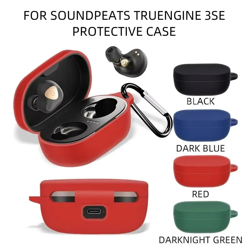Soft Silicone for SoundPEATS Truengine 3 SE Earphone Case Wireless Bluetooth Headset Proteective Cover with Hook Soundpeats 3SE
Soft Silicone for SoundPEATS Truengine 3 SE Earphone Case Wireless Bluetooth Headset Proteective Cover with Hook Soundpeats 3SE
