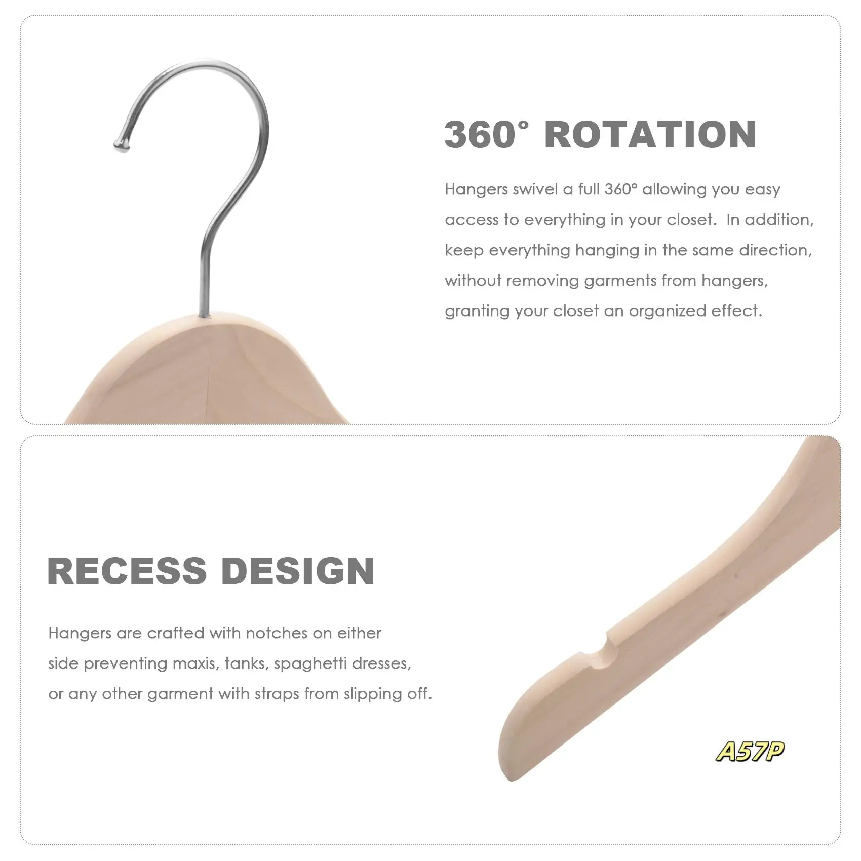 Wooden Children's/Children's Hangers (10 Pack) Smooth And Durable Wooden Baby/Parenting Hangers-12.5 Inch-Space Saving, 360 ° Ho
Wooden Children's/Children's Hangers (10 Pack) Smooth And Durable Wooden Baby/Parenting Hangers-12.5 Inch-Space Saving, 360 ° Ho