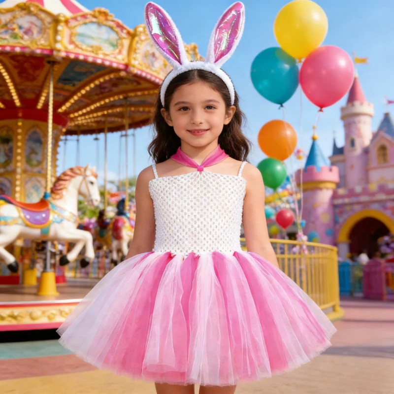 White Pink Easter Bunny Tutu Dress for Baby Girls Christmas Birthday Outfit with Ears Bow for Kids Toddler Animal Rabbit Costume
White Pink Easter Bunny Tutu Dress for Baby Girls Christmas Birthday Outfit with Ears Bow for Kids Toddler Animal Rabbit Costume