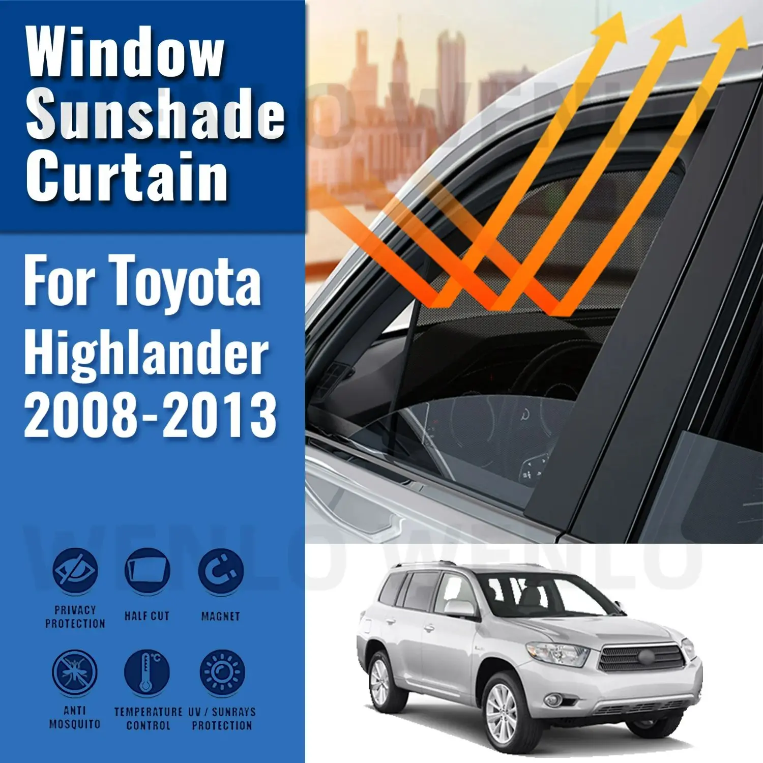 For Toyota HIGHLANDER KLUGER XU40 2008-2013 Car Window Sunshade Uv Protection Auto Curtain Sun Shade Visor Net Mesh
For Toyota HIGHLANDER KLUGER XU40 2008-2013 Car Window Sunshade Uv Protection Auto Curtain Sun Shade Visor Net Mesh