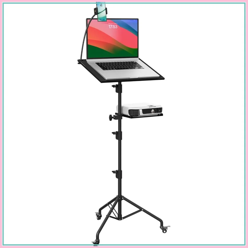 Adjustable Projector Stand with Wheels, Laptop Tripod & Phone Holder for Home Office School DJ
Adjustable Projector Stand with Wheels, Laptop Tripod & Phone Holder for Home Office School DJ