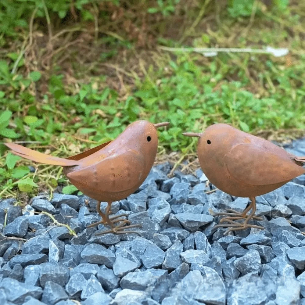 New Rustic Style Metal Birds Statue Metal Sculpture Iron Art Birds Ornament Outdoor Garden Decor Courtyard
New Rustic Style Metal Birds Statue Metal Sculpture Iron Art Birds Ornament Outdoor Garden Decor Courtyard
