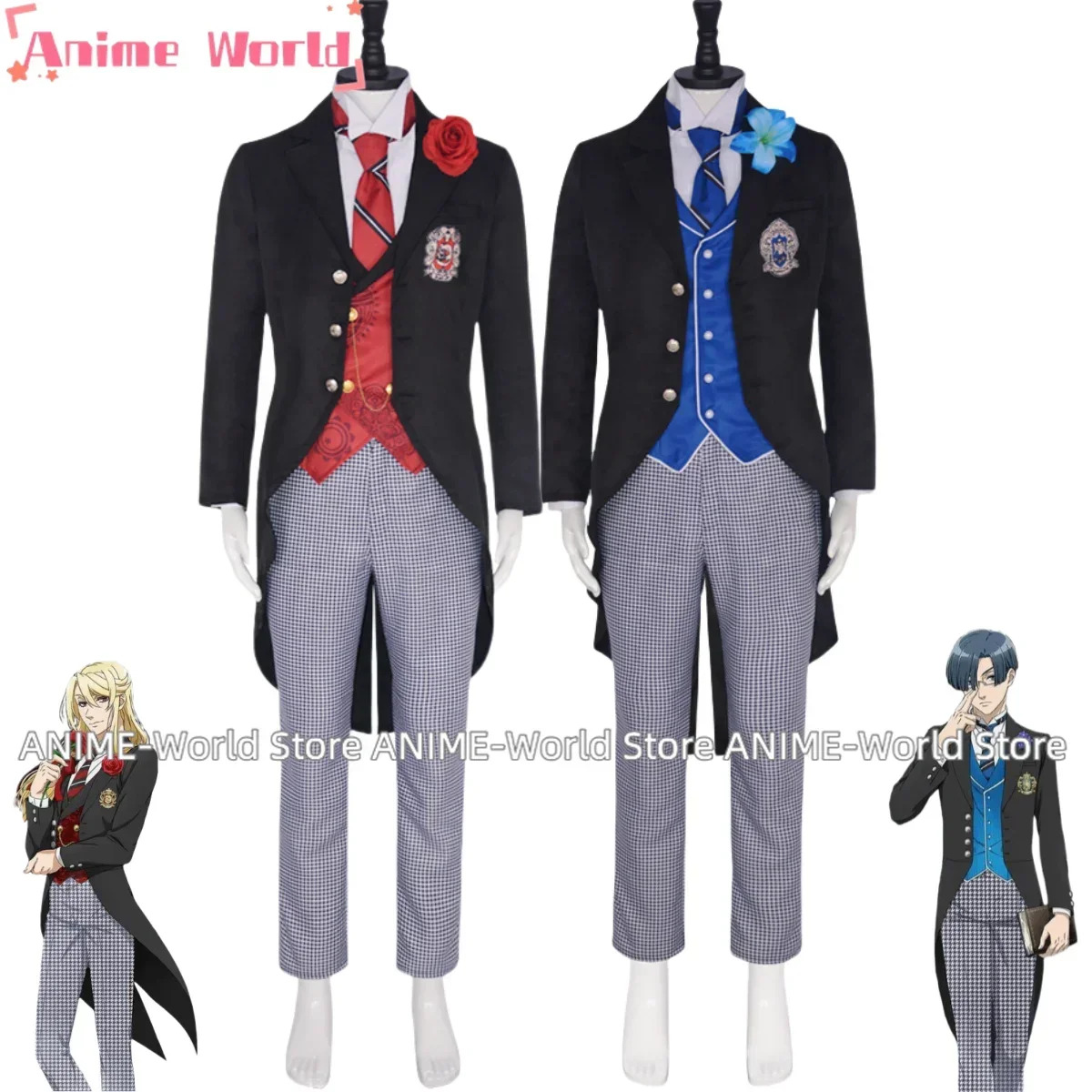Anime Black Butler Public School Series P4 Rorensu Burua Edoga Redomondo Cosplay Costume Uniform Outfits Halloween Party Suit
Anime Black Butler Public School Series P4 Rorensu Burua Edoga Redomondo Cosplay Costume Uniform Outfits Halloween Party Suit