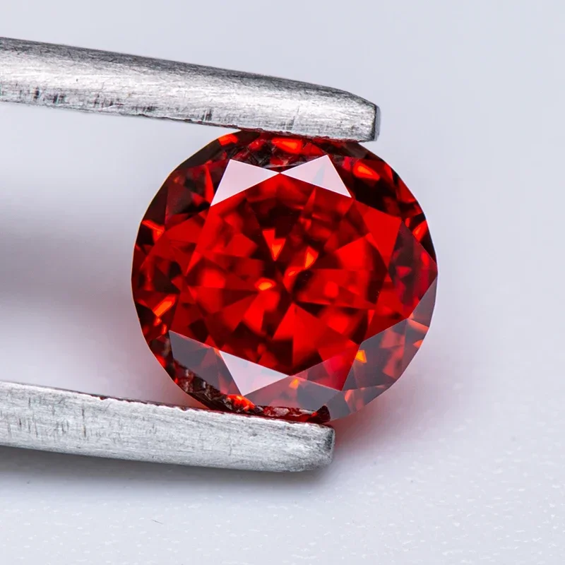 Cubic Zirconia Stone Red Color Round Shape 5A 4k Crushed Ice Cut Synthetic CZ Gemstone For DIY Charms Jewelry Making Materials
Cubic Zirconia Stone Red Color Round Shape 5A 4k Crushed Ice Cut Synthetic CZ Gemstone For DIY Charms Jewelry Making Materials