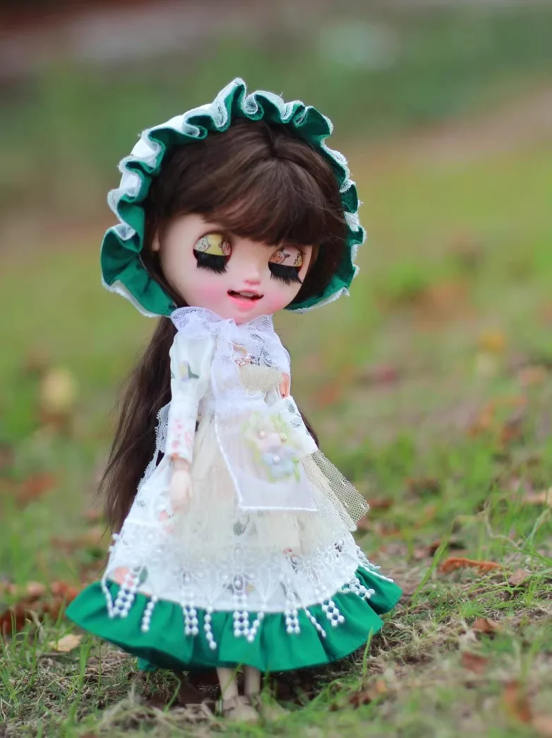 Одежда для кукол blythe, милое платье ручной работы для куклы Блайт для девочек, аксессуары 28-30 см, OB22 OB24 AZONE
Одежда для кукол blythe, милое платье ручной работы для куклы Блайт для девочек, аксессуары 28-30 см, OB22 OB24 AZONE