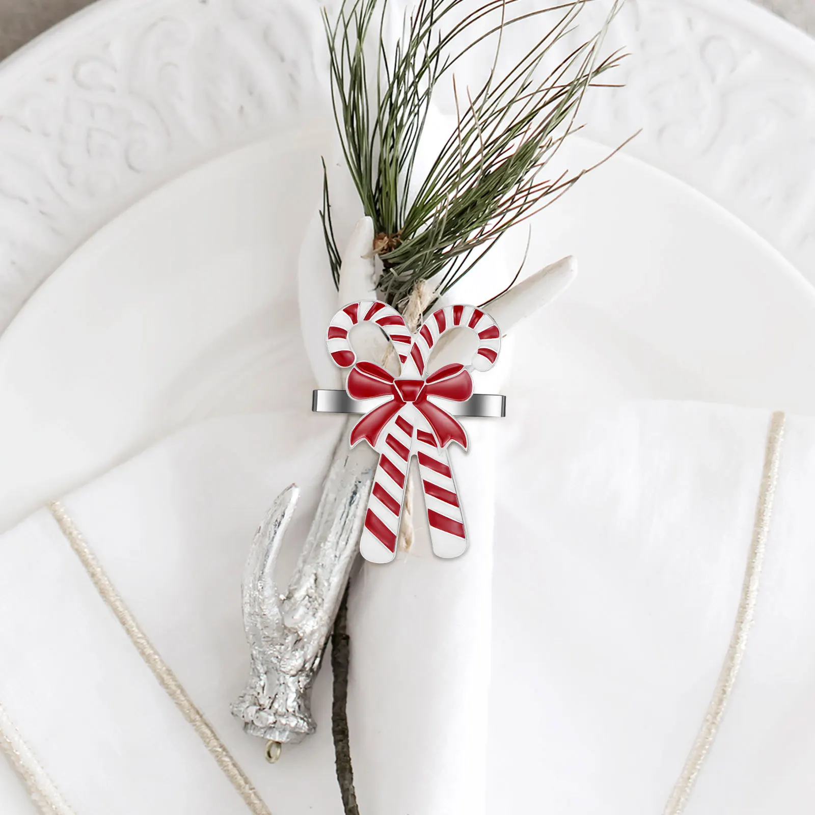 4pcs Napkin Rings Candy Cane Bow Design Festive Table Decoration For Christmas Thanksgiving Wedding Party Winter Holiday
4pcs Napkin Rings Candy Cane Bow Design Festive Table Decoration For Christmas Thanksgiving Wedding Party Winter Holiday
