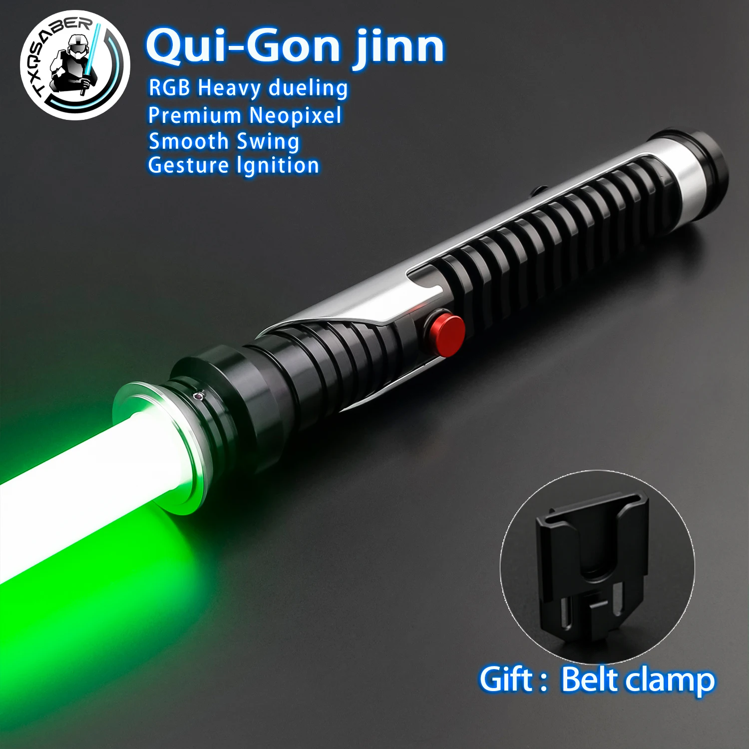 TXQSABER Qui gon Реплика светового меча с металлической рукояткой RGB Тяжелый дуэльный неопиксельный световой меч Гладкие качели Косплей Подарок для взрослых
TXQSABER Qui gon Реплика светового меча с металлической рукояткой RGB Тяжелый дуэльный неопиксельный световой меч Гладкие качели Косплей Подарок для взрослых
