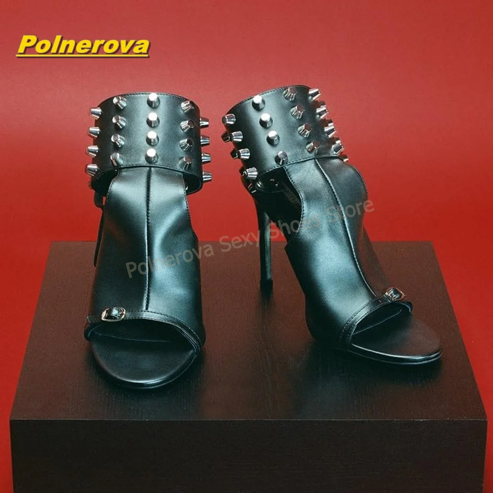 Women Gothic Punk Stiletto Summer Gladiator Silver Studded Spikes Side Air Y2K Spicy Girl Party Fashion Sandals 2026 Dress Shoes
Women Gothic Punk Stiletto Summer Gladiator Silver Studded Spikes Side Air Y2K Spicy Girl Party Fashion Sandals 2026 Dress Shoes
