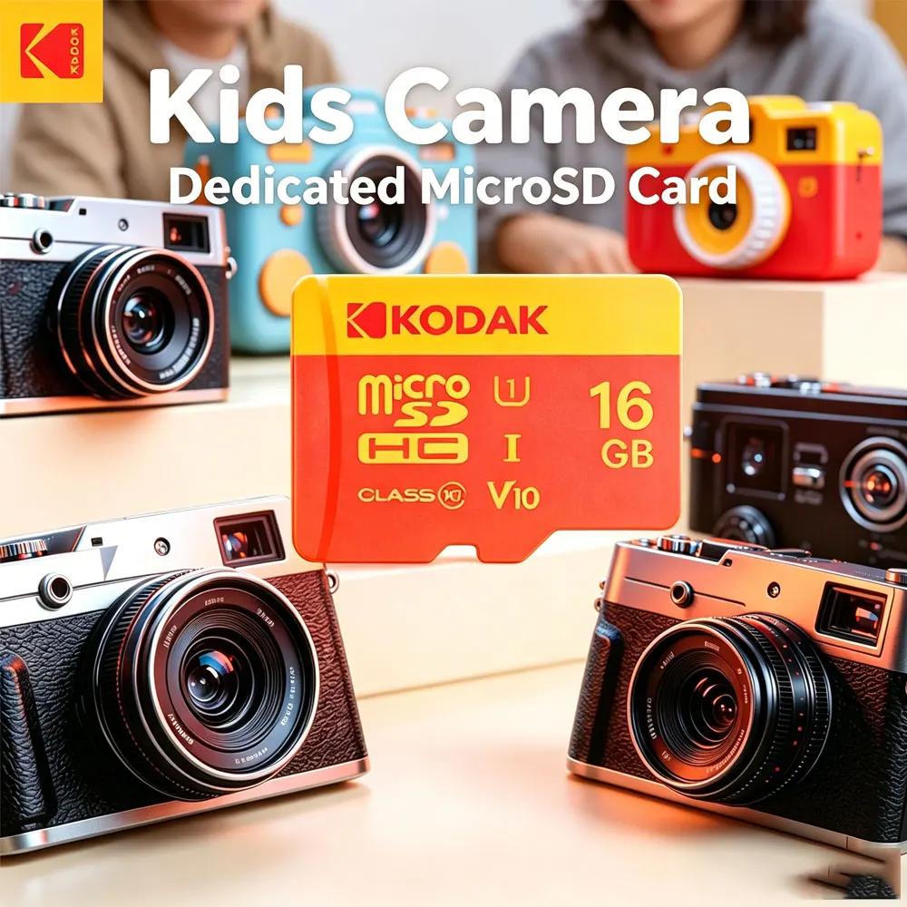 KODAK 16GB Micro SD Card Class 10 U1 V10 TF Card for Dash Cam CCTV Video Doorbell Kids Camera Smart Toy CCD Camera
KODAK 16GB Micro SD Card Class 10 U1 V10 TF Card for Dash Cam CCTV Video Doorbell Kids Camera Smart Toy CCD Camera