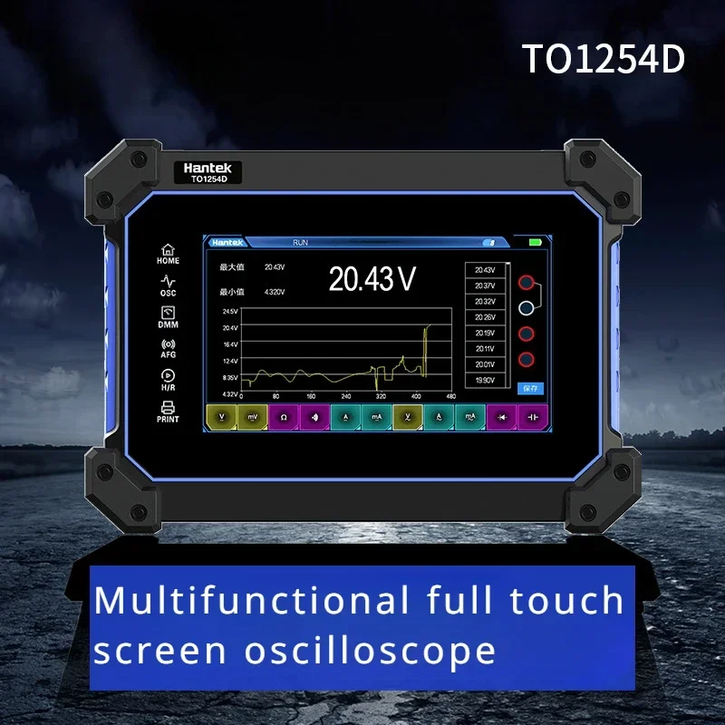 Hantai digital flat-panel oscilloscope dual-channel 110M bandwidth 1GS sampling rate small handheld flat-panel oscilloscope
Hantai digital flat-panel oscilloscope dual-channel 110M bandwidth 1GS sampling rate small handheld flat-panel oscilloscope
