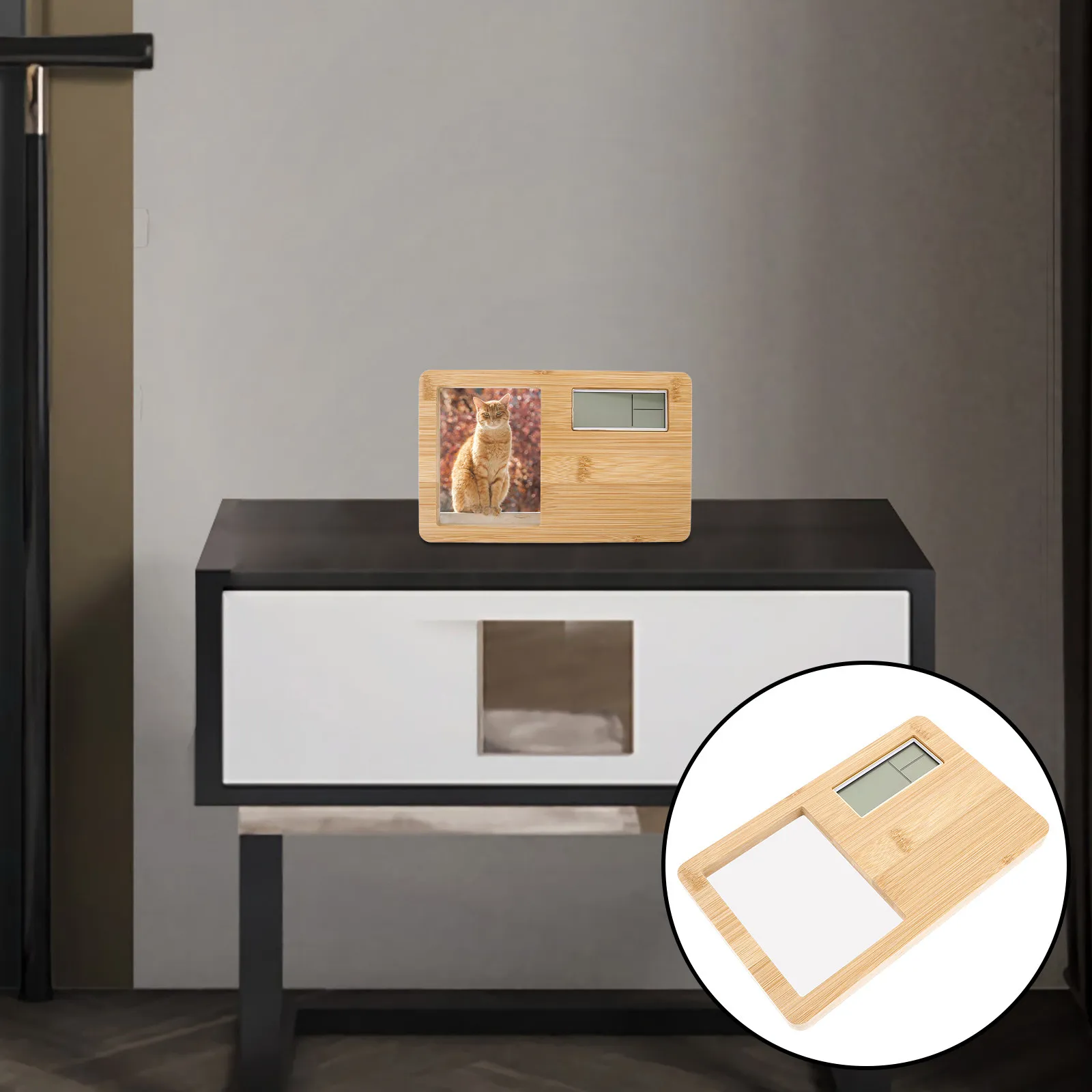 Деревянные цифровые часы-будильник с мини-фоторамкой, настольные электронные часы с четким дисплеем для спальни, офиса, кухни, кабинета
Деревянные цифровые часы-будильник с мини-фоторамкой, настольные электронные часы с четким дисплеем для спальни, офиса, кухни, кабинета