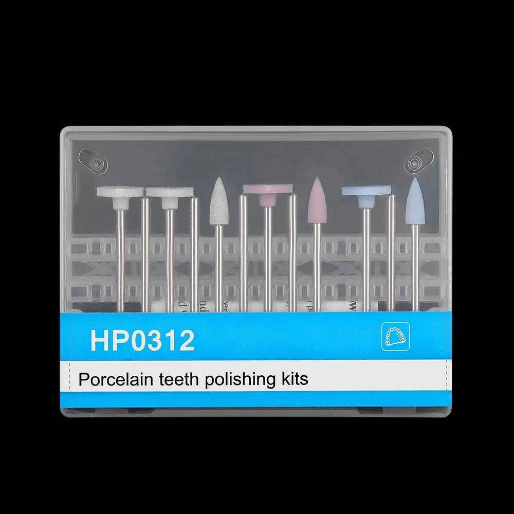 12PCS/Box Dental Porcelain Teeth Polishing Kit HP 0312 for Micromotor Handpiece Dentistry Lab Silicone Polishers Tool
12PCS/Box Dental Porcelain Teeth Polishing Kit HP 0312 for Micromotor Handpiece Dentistry Lab Silicone Polishers Tool