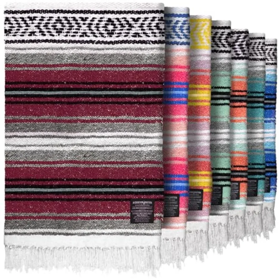 Mexican Blanket Authentic Handmade Falsa - Durable, Lightweight Baja Indian Blanket for Yoga, Beach, Camping, Picnic, Car/Truck
Mexican Blanket Authentic Handmade Falsa - Durable, Lightweight Baja Indian Blanket for Yoga, Beach, Camping, Picnic, Car/Truck