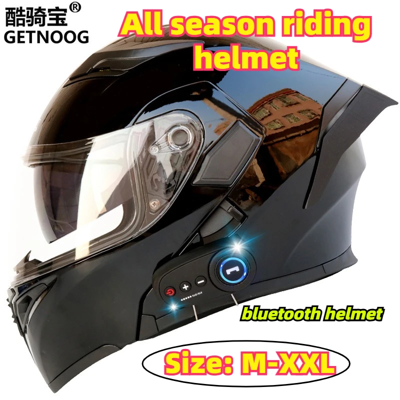 Kuqibao Modular Flip Up Motorcycle Helmet Built-in Bluetooth FM Radio Long Battery Life Rear Spoiler E-Bike Riding Safety Helmet
Kuqibao Modular Flip Up Motorcycle Helmet Built-in Bluetooth FM Radio Long Battery Life Rear Spoiler E-Bike Riding Safety Helmet
