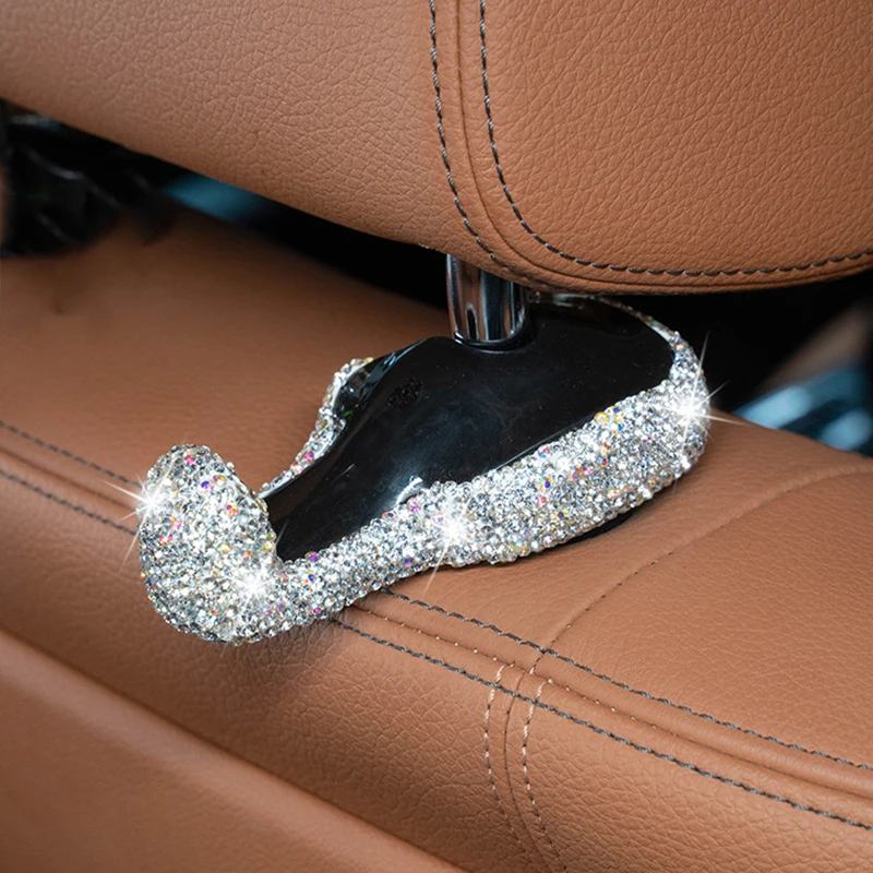Fashion Diamond Car Seat Back Hook Bling Rhinestones Hanger Auto Headrest Holder Interior Accessories For Women
Fashion Diamond Car Seat Back Hook Bling Rhinestones Hanger Auto Headrest Holder Interior Accessories For Women