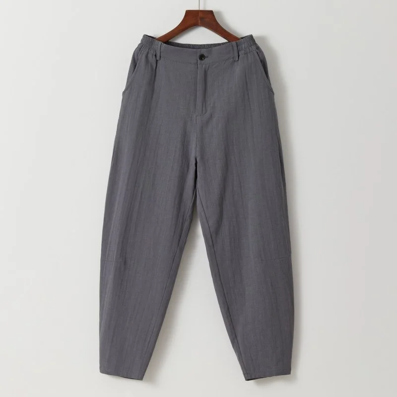 2024 Spring Summer New Cotton Linen Pants Man Oversize Elastic Waist Mens Harem Plus Size Clothing Casual Trousers Khaki
2024 Spring Summer New Cotton Linen Pants Man Oversize Elastic Waist Mens Harem Plus Size Clothing Casual Trousers Khaki