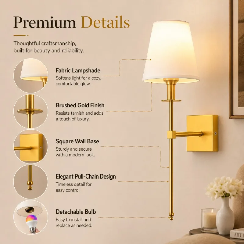 Wireless Battery Powered Wall Light Detachable Bulb Remote Control Wall Light Homestay Corridor Decorative Light
Wireless Battery Powered Wall Light Detachable Bulb Remote Control Wall Light Homestay Corridor Decorative Light