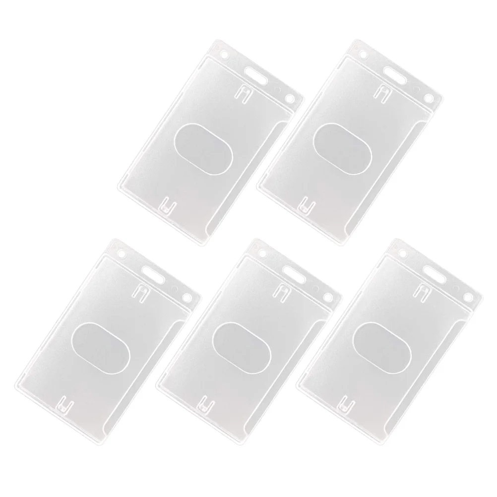 5 Pcs Transparent Card Holder Business Id Protector Student Frosted Hard Plastic Badge Lanyard Display Stand Versatile Use
5 Pcs Transparent Card Holder Business Id Protector Student Frosted Hard Plastic Badge Lanyard Display Stand Versatile Use