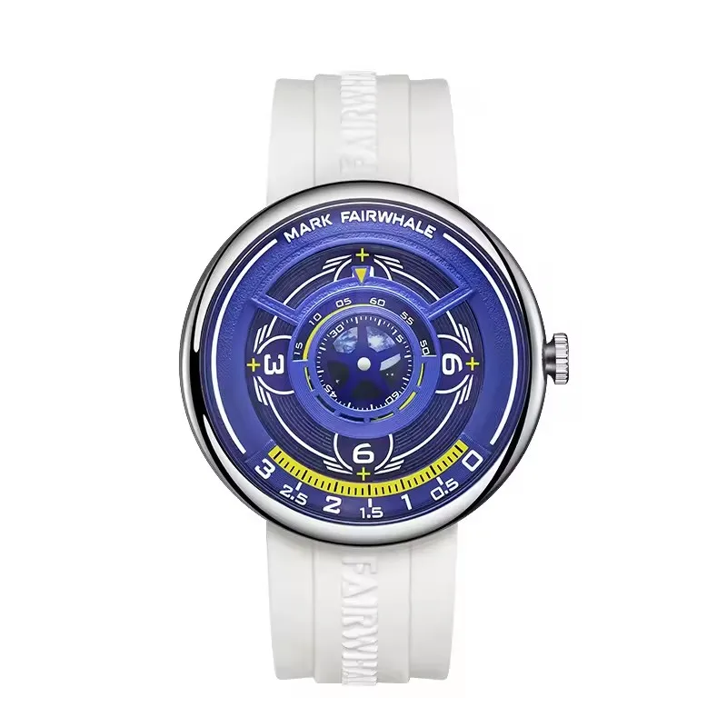 Mark Fairwhale 5990 Men's Fashion Creative Design Quartz Watch Waterproof Silicone Strap Night Light Leisure Sports Men's Watch
Mark Fairwhale 5990 Men's Fashion Creative Design Quartz Watch Waterproof Silicone Strap Night Light Leisure Sports Men's Watch