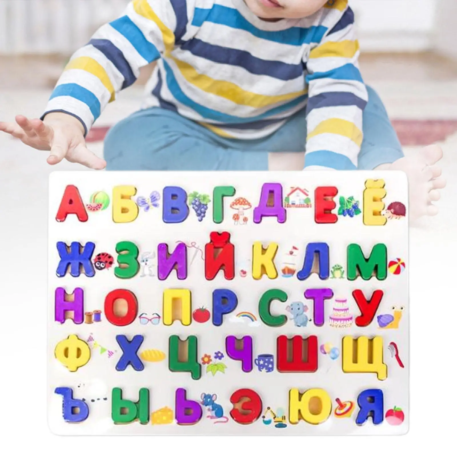 Learn Russian Alphabet Words Educational Toys Montessori Educational Letters Puzzles Russian Toys for Kids Toddlers Boys Girls
Learn Russian Alphabet Words Educational Toys Montessori Educational Letters Puzzles Russian Toys for Kids Toddlers Boys Girls