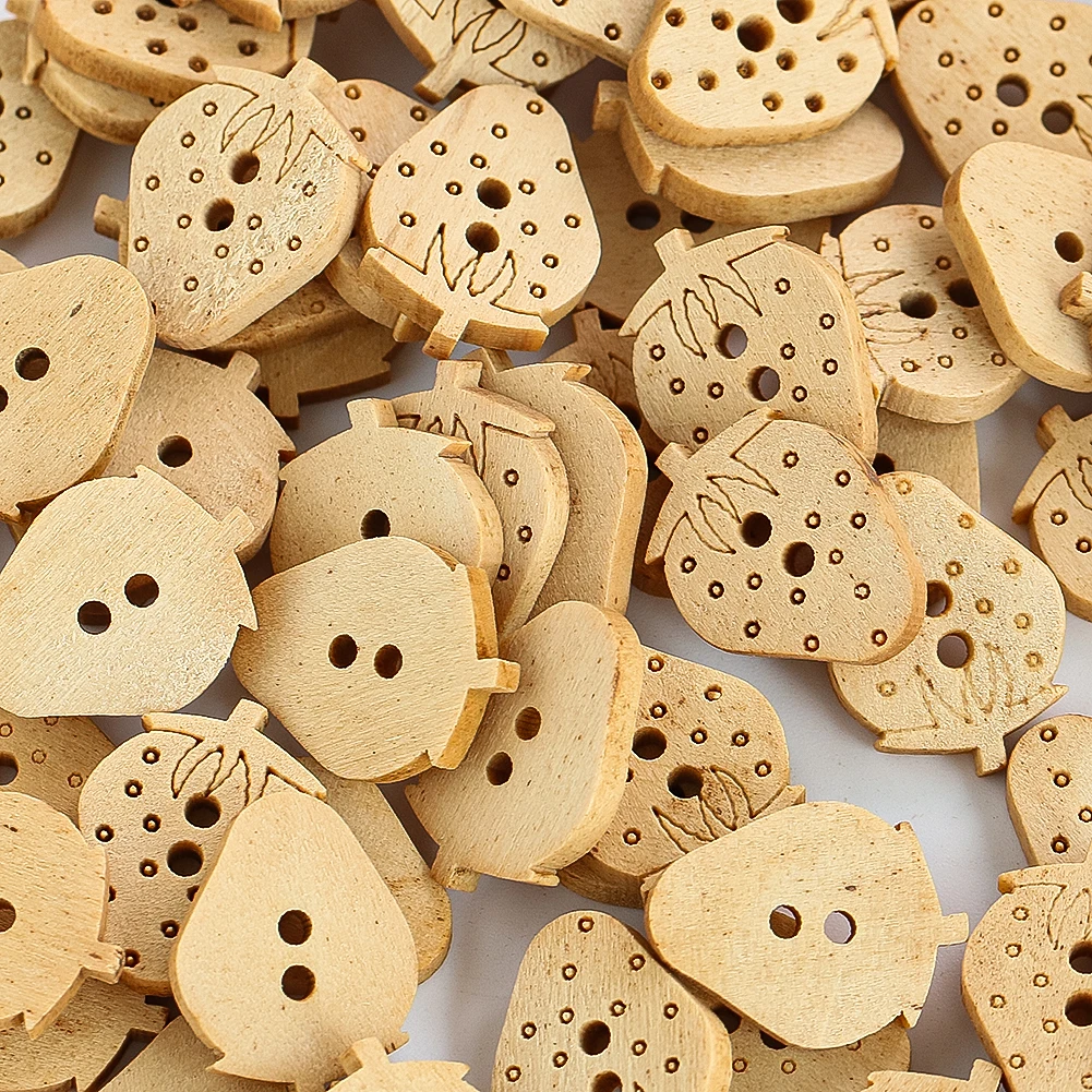 10PC Brown Wooden Strawberry Buttons Cute Fruit 2 Holes Flat Back Buttons Sewing Craft Scrapbook Shirt Clothes Decoration
10PC Brown Wooden Strawberry Buttons Cute Fruit 2 Holes Flat Back Buttons Sewing Craft Scrapbook Shirt Clothes Decoration