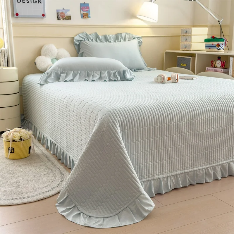 Комплект из 3 предметов: корейское стеганое покрывало с оборками по бокам из полиэстера + наволочка, толстое покрывало для матраса, прямая поставка
Комплект из 3 предметов: корейское стеганое покрывало с оборками по бокам из полиэстера + наволочка, толстое покрывало для матраса, прямая поставка