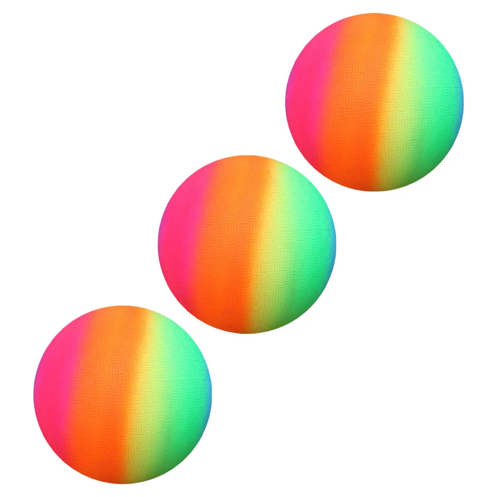 3pcs Rainbow Color Ball PVC Kids Toys Bounce Play Beach H ball Flapping Kickball Outdoor Games Exercise Coordination Skill
3pcs Rainbow Color Ball PVC Kids Toys Bounce Play Beach H ball Flapping Kickball Outdoor Games Exercise Coordination Skill