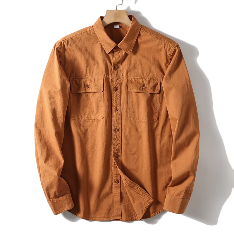 New Men's Business Fashion Casual Day All Cotton Retro Gentleman Solid Color Working High-end Double Pocket Long Sleeve Shirt
New Men's Business Fashion Casual Day All Cotton Retro Gentleman Solid Color Working High-end Double Pocket Long Sleeve Shirt