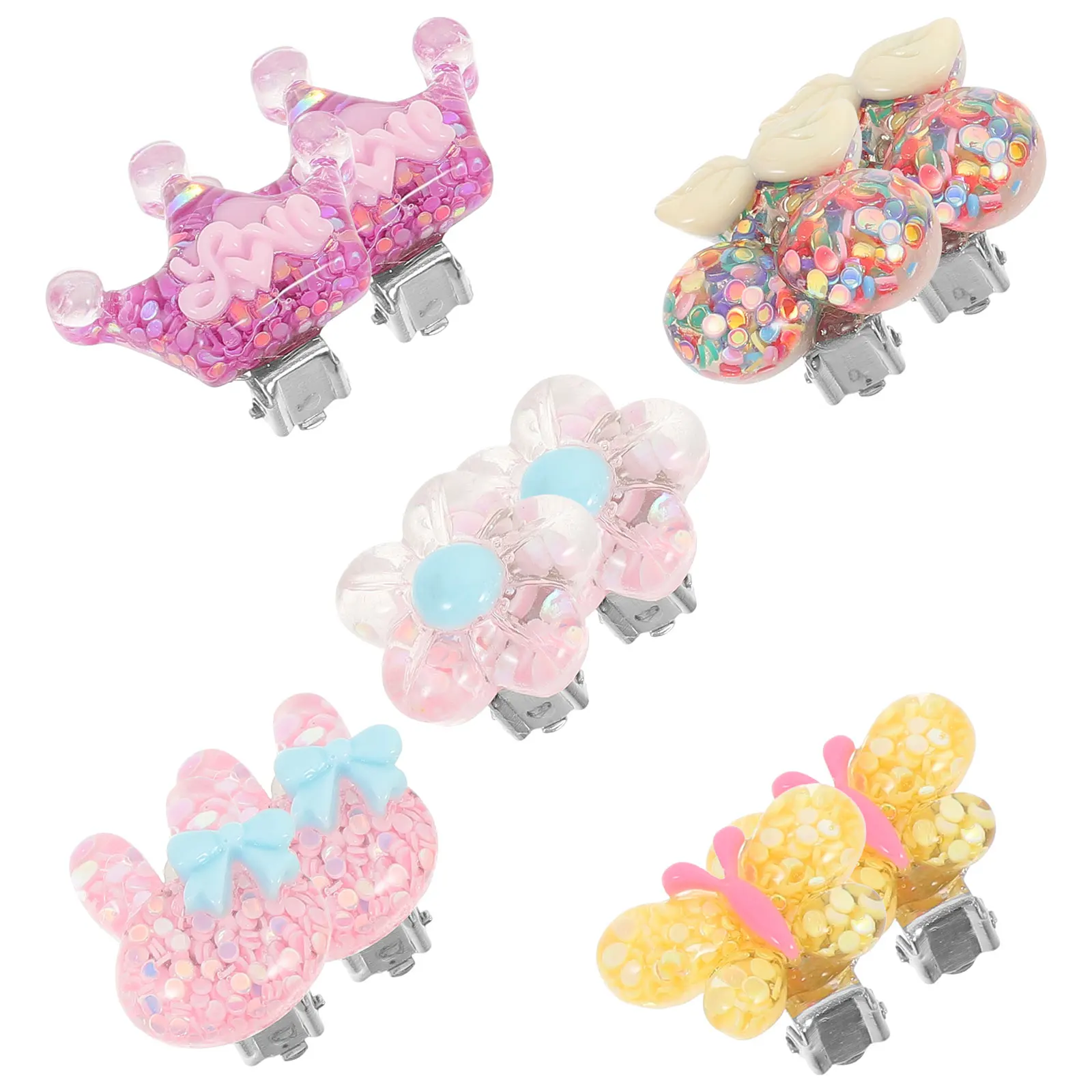5 Pairs 10 Piece Set Children Earrings Girl Kids Alloy Clip On Earrings Jewelry Party Gifts Lovely Design Colors Style Outfits
5 Pairs 10 Piece Set Children Earrings Girl Kids Alloy Clip On Earrings Jewelry Party Gifts Lovely Design Colors Style Outfits