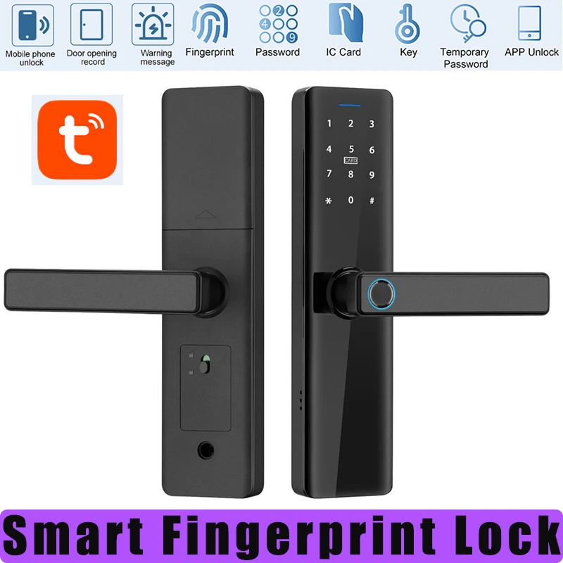 Tuya Wifi Smart Locks with IC Card/Biometric Fingerprint/Password/Key Unlock/Remote Control Anti-theft Lock USB Emergency Charge
Tuya Wifi Smart Locks with IC Card/Biometric Fingerprint/Password/Key Unlock/Remote Control Anti-theft Lock USB Emergency Charge