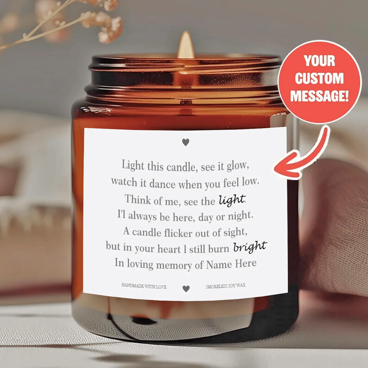 1pcs soy wax Custom photo white scented candle gift - personalized with logo/design sticker - birthday wedding corporate gift
1pcs soy wax Custom photo white scented candle gift - personalized with logo/design sticker - birthday wedding corporate gift