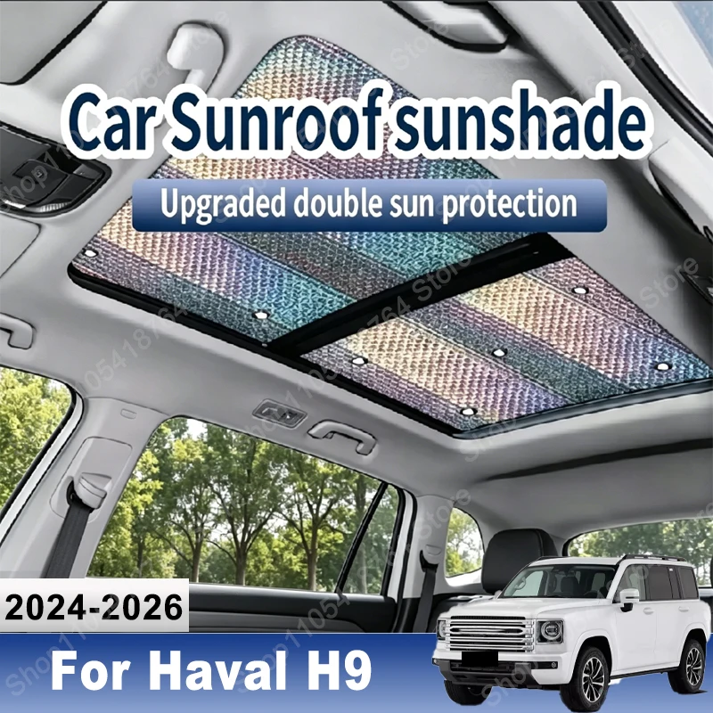 Sunroof Sunshade Suitable For Haval H9 2024 2025 2026 Car Panoramic Block the sunlight Roof Heat Shield Window Sunshade Anti-UV
Sunroof Sunshade Suitable For Haval H9 2024 2025 2026 Car Panoramic Block the sunlight Roof Heat Shield Window Sunshade Anti-UV