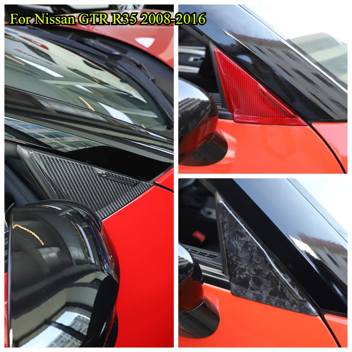 Carbon Fiber Car A-Pillar Sticker Front Window Triangle Cover Trim for Nissan GTR R35 08-16 Side Mirror Base Triangle Trim
Carbon Fiber Car A-Pillar Sticker Front Window Triangle Cover Trim for Nissan GTR R35 08-16 Side Mirror Base Triangle Trim