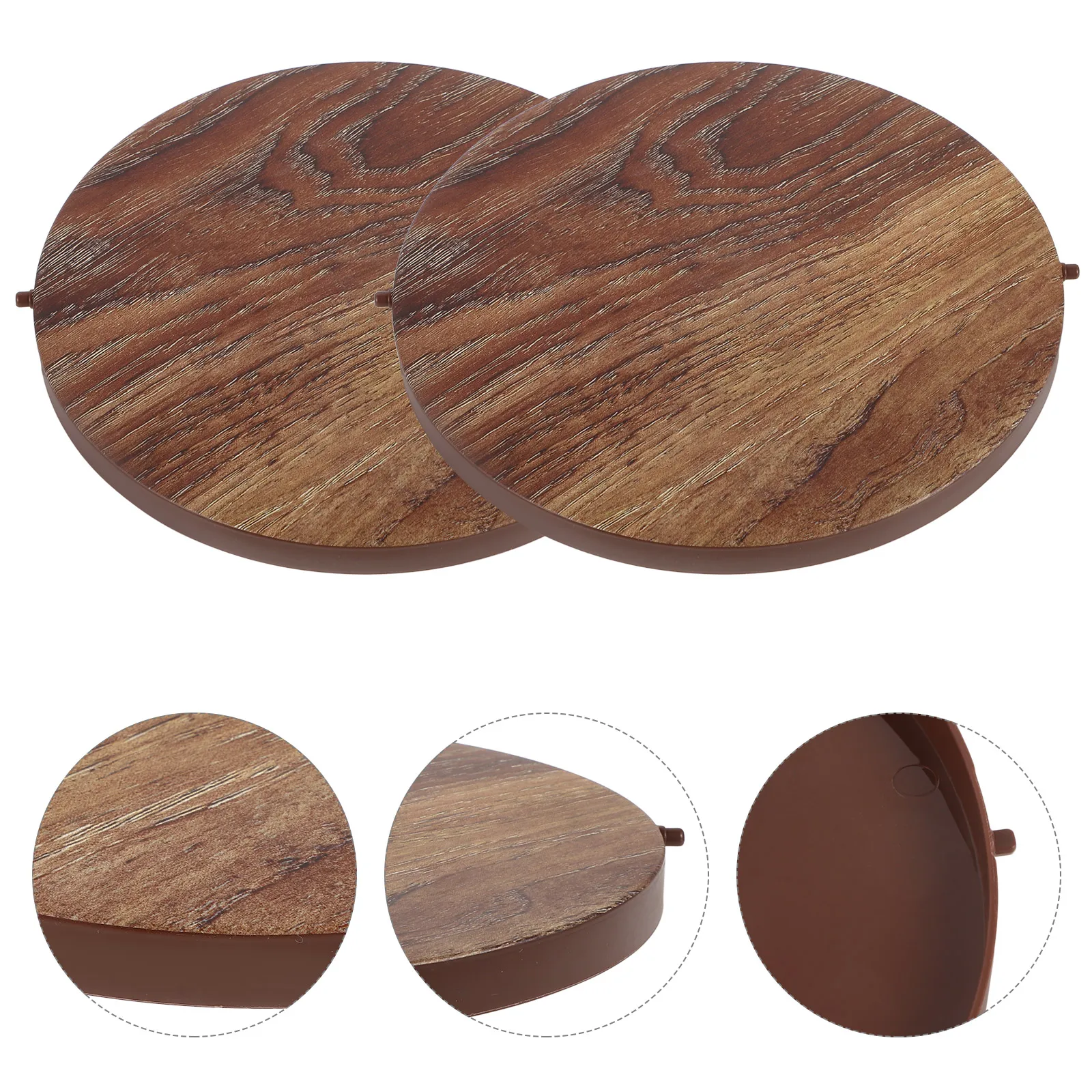 2 Pcs Wood Grain Trash Can Lid Replacement Plastic Home Hotel Odor Prevent Smooth Easy Clean Long Lasting Waste Container Covers
2 Pcs Wood Grain Trash Can Lid Replacement Plastic Home Hotel Odor Prevent Smooth Easy Clean Long Lasting Waste Container Covers